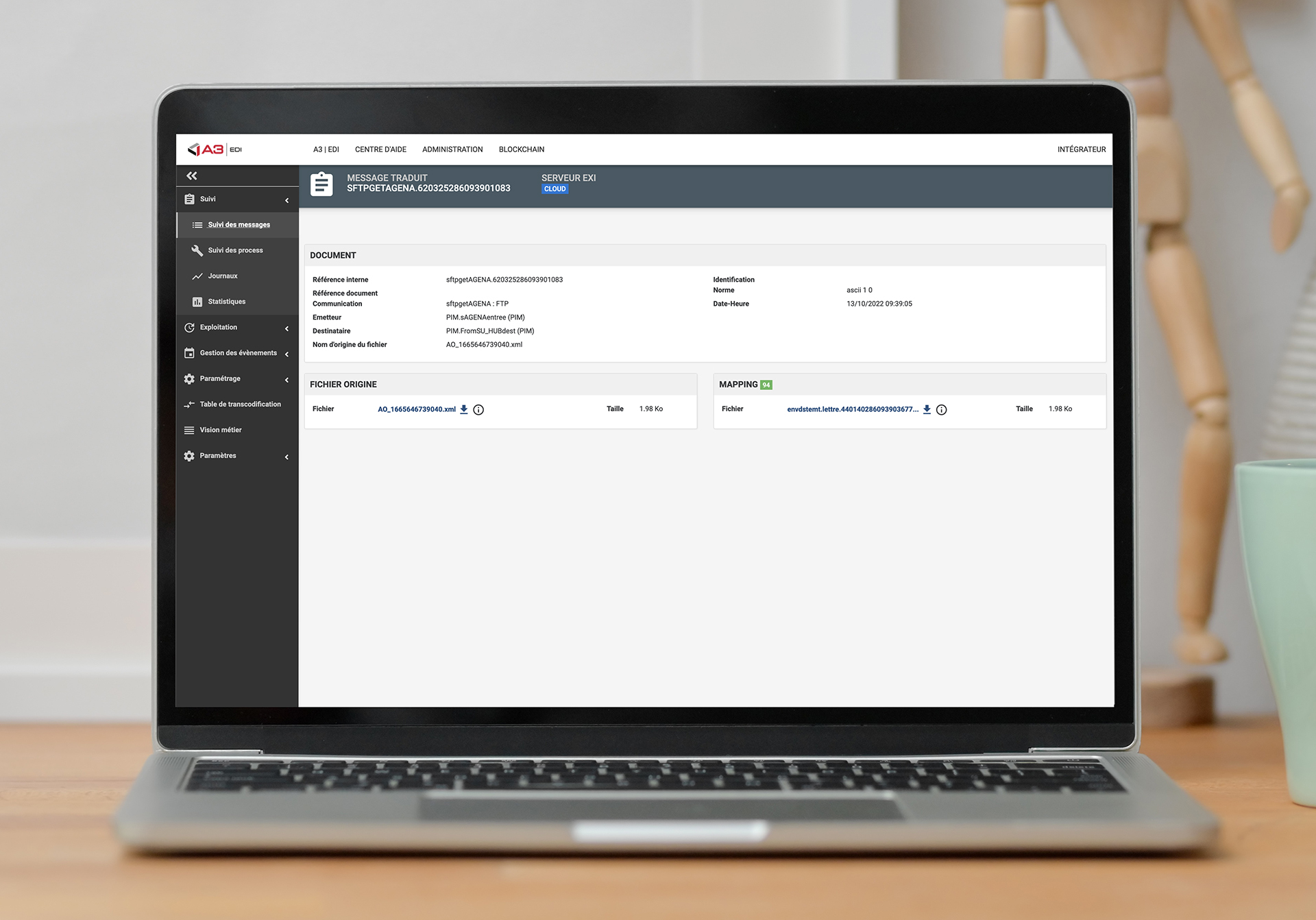 screenshot of A3 EDI